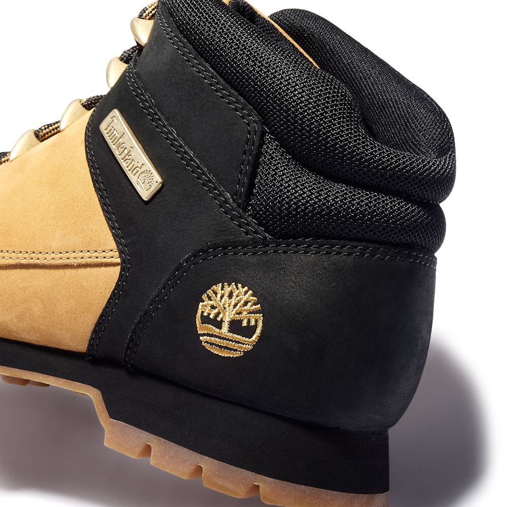 Botas de Montaña Timberland Hombre Euro Sprint Marrones/Negras - Chile SUV-607438